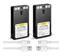 Lot de 2 piles rechargeables LIT-22 Pro USB de type C de rechange pour Spypoint LIT-22 Pro Batterie au lithium rechargeable, compatible avec caméra Trail Flex-M/G-36/Plus/S