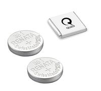 Lot de 2 piles Renata 361 pour montre 1,55 V SR721W + Quzo Belgian Chocolate - Piles officielles Renata pour montre