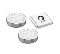 Lot de 2 piles Renata 386 pour montre 1,55 V SR43W + Quzo Belgian Chocolate - Piles officielles Renata Watch