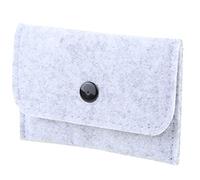 Lot de 2 piluliers de contrôle des naissances avec 7,6 x 10,2 cm, grisâtre, pour femme, protection de la vie privée, contraceptif, pochette portefeuille