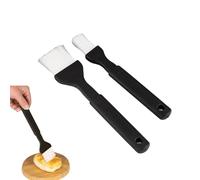 Lot de 2 pinceaux à pâtisserie professionnels résistants à la chaleur en polypropylène pour la cuisine, la cuisson, le barbecue, l'huile, le beurre, les œufs, passent au lave-vaisselle, ustensiles de