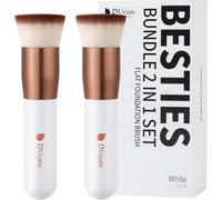 Lot De 2 Pinceaux Autobronzants Kabuki Pinceaux Synthétiques Professionnels Pour Mélange De Liquides Poudre Minérale Polissagesignes De Ponctuation
