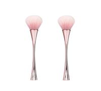 Lot de 2 pinceaux de dépoussiérage pour nail art, brosse de nettoyage douce pour le maquillage, brosse à poussière pour ongles en acrylique, brosse de manucure pour femme, cadeau d'anniversaire