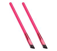 Lot de 2 pinceaux de maquillage biseautés à 2 extrémités pour sourcils et eyeliners définis Doux pour la peau Design polyvalent