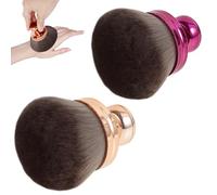 Lot de 2 pinceaux de maquillage extra larges pour le corps - Pour autobronzant - 7 × 8,5 cm - Pinceau à tête large avec manche en plastique pour liquide, crème et poudre