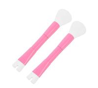 Lot de 2 pinceaux de maquillage portables en forme de U pour fard à paupières et illuminateur pour un contour précis et une application du blush et de l'illuminateur