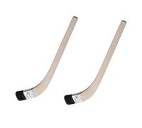 Lot de 2 pinceaux de peinture pour radiateur, 3,8 cm, pinceaux incurvés pour peinture murale avec long manche en bois pour peindre les zones difficiles