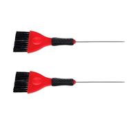 Lot de 2 pinceaux professionnels de précision pour teinture des cheveux Dents de brosse uniformément réparties pour une teinture parfaite Gagnez du temps et de l'argent avec absorption naturelle de la