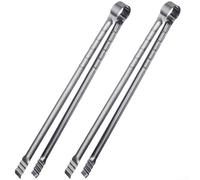 Lot de 2 pinces à barbecue longue portée en acier inoxydable pour griller et servir sans se rapprocher des sources de chaleur comme les flammes ou les charbons