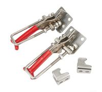 Lot de 2 pinces à bascule robustes en acier inoxydable avec fonction de verrouillage automatique, capacité de charge maximale de 200 kg pour applications industrielles