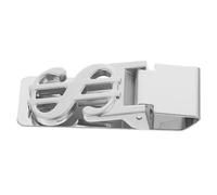 Lot de 2 Pinces à Billets interchangeables pour Le Bureau - Petite Pince Portable en Acier Inoxydable, argenté pièces, 6x3.5cmx2pcs