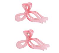 Lot de 2 pinces à cheveux antidérapantes - 11,5 x 2,8 cm - Pinces à cheveux en forme de nœud - Accessoires polyvalents - Pinces à cheveux en métal PC - Pinces à cheveux pour une tenue décontractée