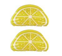 Lot de 2 pinces à cheveux antidérapantes en forme de citron - Motif fruits - Couleurs vives - Pour femmes et filles - 7,6 cm - Taille M