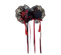 Lot de 2 pinces à cheveux chinoises pour filles | 2 x tête en dentelle | Style chinois Cheongsam Coiffe de cheveux en dentelle pour cosplay