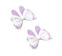 Lot de 2 pinces à cheveux confortables avec motif lapins de Pâques pour différentes coiffures