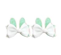 Lot de 2 pinces à cheveux confortables avec motif lapins de Pâques pour différentes coiffures