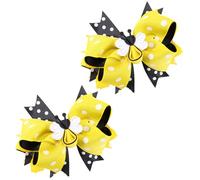 Lot de 2 pinces à cheveux confortables en forme de nœud en ruban pour ajouter une touche de dessin animé à n'importe quelle coiffure. Accessoire de cheveux confortable pour femme