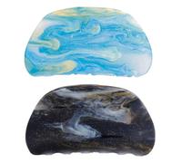 Lot de 2 pinces à cheveux en acétate de cellulose, 7,9 cm, écaille de tortue, pince à cheveux en celluloïd, motif ciel étoilé