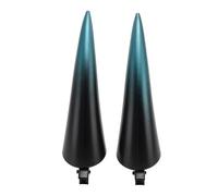 Lot de 2 pinces à cheveux en forme de cornes légères, sûres, confortables et réglables en forme de cornes de diable pour fête d'Halloween, cosplay, thème de maquillage, matériau (Bleue)