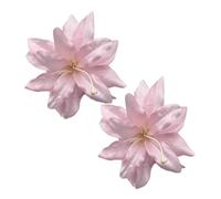 Lot de 2 pinces à cheveux en forme de fleur de lys artificiel, accessoire de coiffure, maquillage pour la plage, les vacances, les fêtes, les mariages