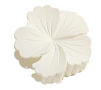 Lot de 2 pinces à cheveux en forme de fleur pour femme - En plastique antidérapant - Pour un port quotidien - Blanc