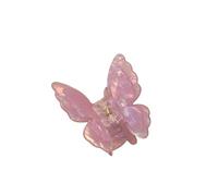 Lot de 2 pinces à cheveux en forme de papillon français rétro en acétate - Pince à cheveux princesse requin pour femme et fille - Violet éclatant - 6 cm