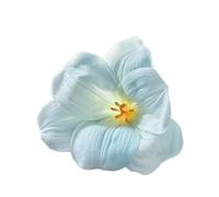 Lot de 2 pinces à cheveux en forme de tulipe bleue et blanche - Convient pour les vacances, les voyages, les jeux de photographie hors de la rue, avec des vêtements bleus et blancs