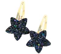 Lot de 2 pinces à cheveux en forme d'étoile à cinq pointes pour tous les âges - Antidérapantes - Pour enfants et femmes