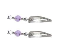 Lot de 2 pinces à cheveux en métal avec pendentif pour fille - Pour prendre des photos et des voyages - Plusieurs couleurs