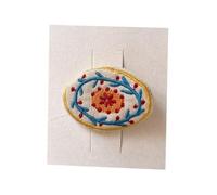 Lot de 2 pinces à cheveux en tissu, broderie exquise, mini accessoires pour cheveux faits à la main