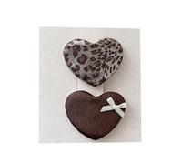 Lot de 2 pinces à cheveux en tissu, imprimé léopard, mignonnes et mignonnes, mini accessoires de cheveux faits à la main