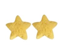 Lot de 2 pinces à cheveux mignonnes en forme d'étoile en fourrure pour filles