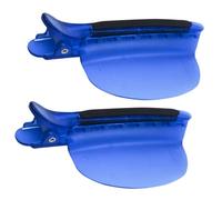 Lot de 2 pinces à cheveux - Outil de séparation rapide - Pince pratique pour coiffer - Support de perruque résistant à la chaleur - Épingles à tenir en main lisse - Aide simple en salon pour filles