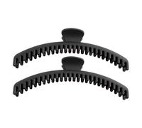 Lot de 2 pinces à cheveux - Pinces à cheveux - Pinces à cheveux bananes sans glissement - Big Barrettes Slim Bun Pins Strong Grip Women Accessoires de style pour filles Wavy & Curly