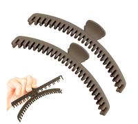 Lot de 2 pinces à cheveux pour cheveux longs, petites pinces à cheveux portables, non antidérapantes, grandes barrettes, épingles à fines, poignée solide