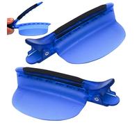 Lot de 2 pinces à cheveux pour cheveux - Sans trace - Pour coiffer et couper - Séparateur de vitesse - Lot de 2 épingles à cheveux à isolation thermique pour extensions de perruque, surlignage