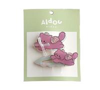 Lot de 2 pinces à cheveux pour enfants avec motifs de dessins animés pour différentes coiffures