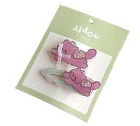 Lot de 2 pinces à cheveux pour enfants avec motifs de dessins animés pour différentes coiffures