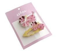 Lot de 2 pinces à cheveux pour enfants avec motifs de dessins animés pour différentes coiffures