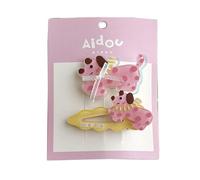 Lot de 2 pinces à cheveux pour enfants avec motifs de dessins animés pour différentes coiffures