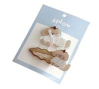 Lot de 2 pinces à cheveux pour enfants avec motifs de dessins animés pour différentes coiffures