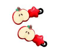 Lot de 2 pinces à cheveux pour enfants - Étoile fruitée - Couleur bonbon - Accessoires de mode pour un usage quotidien - Clip de dessin animé
