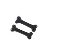 Lot de 2 pinces à cheveux tendance pour femme et fille - Décoration en forme d'os de chien - Charmante épingle à cheveux (noir)