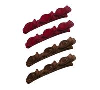 Lot de 2 pinces à cheveux tressées pour femmes et filles - Double couche - Style de flocage facile à utiliser - Accessoires pour femme