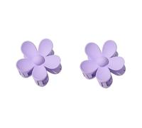 Lot de 2 pinces à cheveux violettes en forme de fleur, en plastique, anti-rayures, sans odeur, utiles pour maintenir fermement les pinces violettes et barrettes, pinces à cheveux, pinces à fleurs