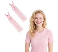 Lot de 2 pinces à cheveux volumisantes pour femme, clip volume pour usage quotidien, facile à utiliser, pince à cheveux rose unique pour bigoudis longs et courts