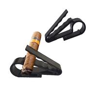 Lot de 2 pinces à cigares pour golfeurs, golfeurs, putter de golf, bateau, barbecue (noir)