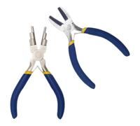 Lot de 2 pinces à cintrer polyvalentes 6 en 1 pour bijoux, outils artisanaux pour la manipulation et le pliage