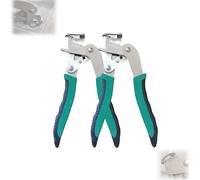 Lot de 2 pinces à clip et outil de démontage de voiture - Pinces robustes en alliage d'acier automobile pour fixations, clips et rivets - Poignée ergonomique antidérapante pour ouvrir les panneaux