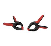 Lot de 2 Pinces à Coller - Longueur 210 mm - Pinces à Ressorts - Serre Joints pour Atelier - Outil de Fixation et Maintien - Outillage Manuel - Utilisation Universelle - Rouge et Noir - Kreator